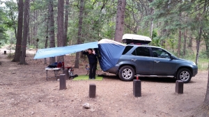Our car camping setup