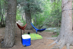 Sweet hangout area by the stream