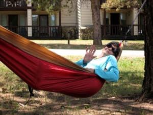 Liz just hanging around 