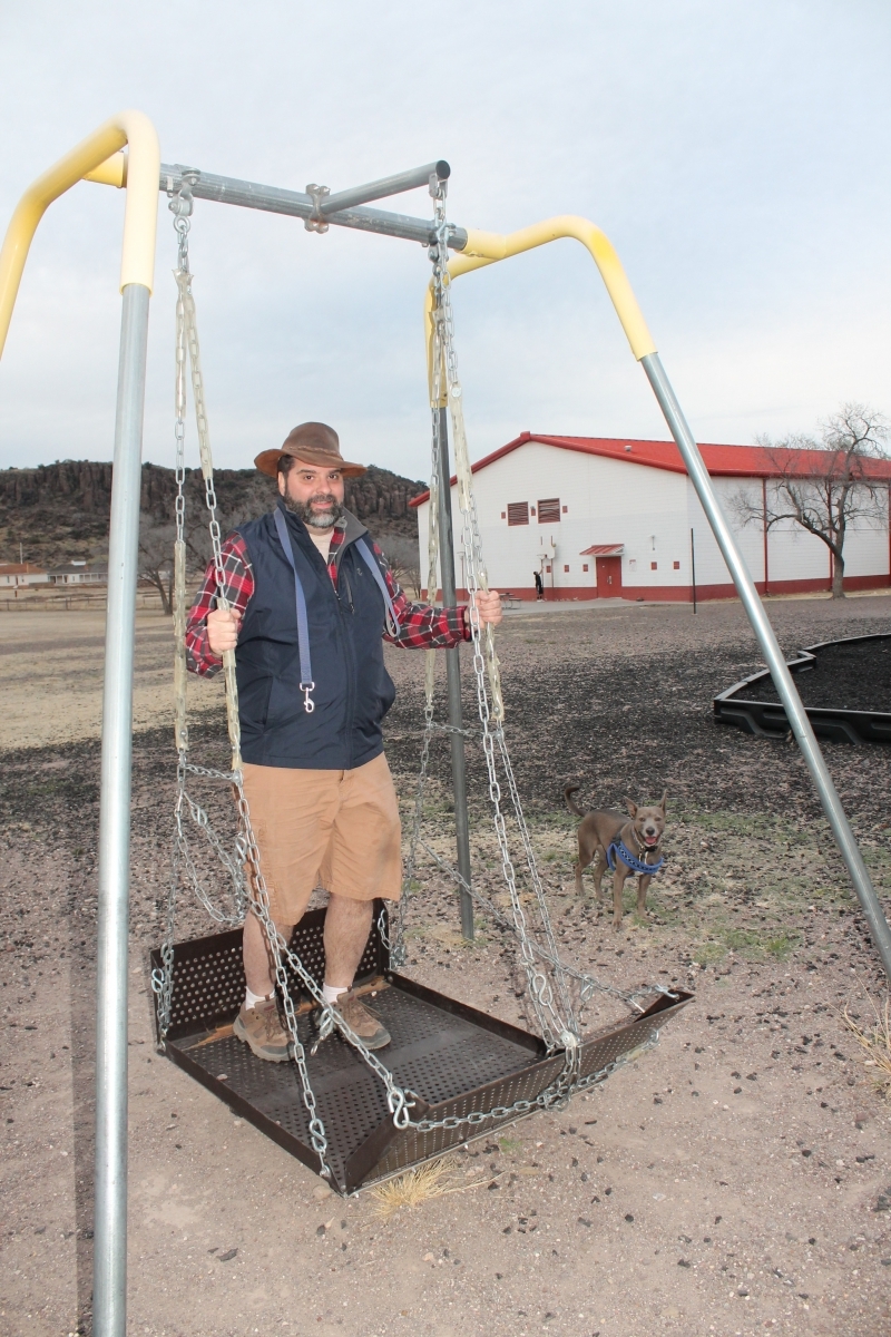 Swinging in Fort Davis