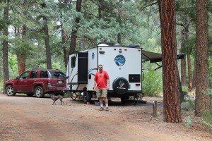 Our rig at Lower Piedra Campground
